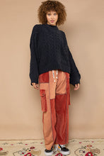 Load image into Gallery viewer, POL Mock Neck Cable Knit Sweater