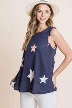 Load image into Gallery viewer, BOMBOM Star Print Round Neck Tank