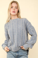 Load image into Gallery viewer, VERY J Two Tone Long Sleeve Sweater