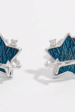Load image into Gallery viewer, 925 Sterling Silver Zircon Star Earrings