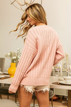 Load image into Gallery viewer, BiBi Pearl & Rhinestone Decor Long Sleeve Sweater