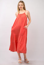 Load image into Gallery viewer, VERY J Ruffled A-Line Midi Cami Dress