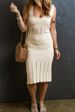 Load image into Gallery viewer, Scoop Neck Wide Strap Knit Dress