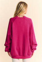 Load image into Gallery viewer, Davi & Dani Round Neck Raglan Sleeve Sweatshirt