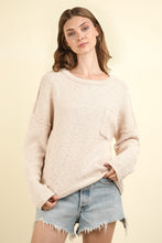 Load image into Gallery viewer, VERY J Mineral Washed Exposed Seam Sweater