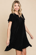 Load image into Gallery viewer, Culture Code Full Size Short Sleeve Ruffled Asymmetric Hem Dress