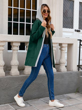 Load image into Gallery viewer, Drawstring Long Sleeve Hooded Jacket