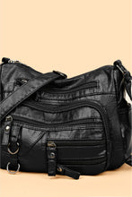 Load image into Gallery viewer, Multi-Pocket PU Leather Crossbody Bag
