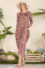 Load image into Gallery viewer, Celeste Full Size Leopard Contrast Dress with Pockets
