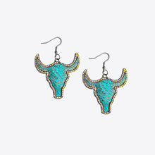 Load image into Gallery viewer, Rhinestone Bull Earrings