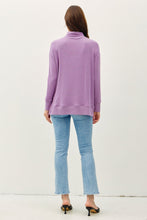 Load image into Gallery viewer, Be Cool Side Slit Mock Neck Long Sleeve Tunic Top