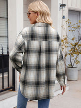 Load image into Gallery viewer, Mandy Plaid Collared Neck Long Sleeve Shirt
