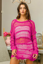 Load image into Gallery viewer, BiBi Long Sleeve Knit Cover Up