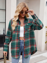 Load image into Gallery viewer, Mandy Plaid Button Up Long Sleeve Shirt