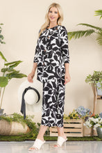 Load image into Gallery viewer, Celeste Full Size Printed Contrast Dress with Pockets
