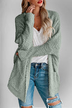 Load image into Gallery viewer, Double Take Pocketed Open Front Long Sleeve Cardigan