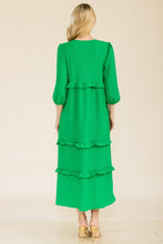 Load image into Gallery viewer, Celeste Full Size Tiered-Ruffle Midi Dress