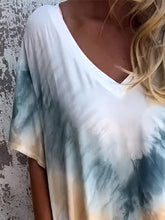 Load image into Gallery viewer, Full Size Pocketed Tie-Dye Short Sleeve Dress
