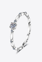 Load image into Gallery viewer, Moissanite 925 Sterling Silver Rhodium-Plated Ring