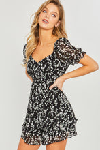 Load image into Gallery viewer, Love Tree Ditsy Floral Short Sleeve Romper