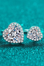 Load image into Gallery viewer, Heart-Shape Moissanite Open Ring