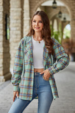 Load image into Gallery viewer, Mandy Plaid Long Sleeve Hooded Jacket