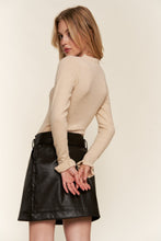 Load image into Gallery viewer, And The Why Half Button Round Neck Long Sleeve Bodysuit