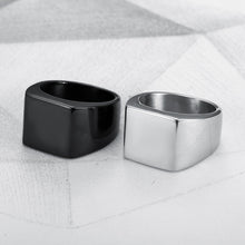 Load image into Gallery viewer, Square Titanium Steel Ring