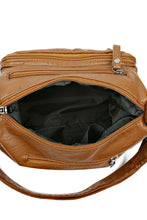 Load image into Gallery viewer, Multi-Pocket PU Leather Crossbody Bag