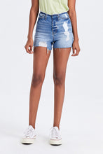 Load image into Gallery viewer, BAYEAS High Rise Bandless Denim Shorts