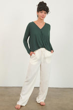 Load image into Gallery viewer, HYFVE Draped Drop Shoulder Long Sleeve Top