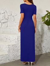 Load image into Gallery viewer, Surplice Short Sleeve Maxi Dress