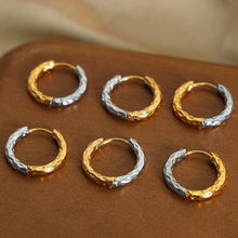 Load image into Gallery viewer, 18K Gold-Plated Huggie Earrings
