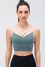 Load image into Gallery viewer, Contrast Crisscross Strap Sports Bra
