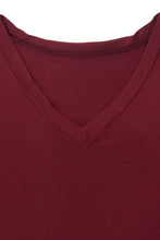 Load image into Gallery viewer, Plus Size V-Neck Slit Top and Pants Set