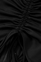 Load image into Gallery viewer, Zip Up Cutout Drawstring Detail Dress