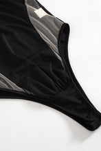 Load image into Gallery viewer, Spliced Mesh Bodysuit and Ruched Skirt Set