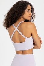 Load image into Gallery viewer, Crisscross Back V-Neck Sports Bra