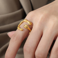 Load image into Gallery viewer, 18K Gold-Plated Irregular Open Ring