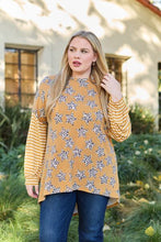 Load image into Gallery viewer, Celeste Design Full Size Leopard Star Striped Long Sleeve Top