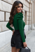 Load image into Gallery viewer, Mock Neck Puff Sleeve Bodysuit