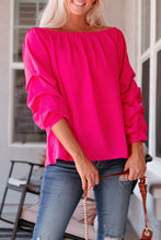 Load image into Gallery viewer, Gathered Detail Off-Shoulder Blouse