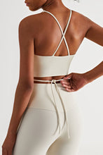 Load image into Gallery viewer, Crisscross Tied Sports Bra
