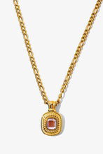 Load image into Gallery viewer, 18K Gold Plated Inlaid Rhinestone Pendant Necklace