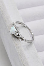 Load image into Gallery viewer, 925 Sterling Silver Heart Opal Ring