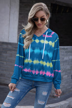 Load image into Gallery viewer, Tie-Dye V-Neck Hoodie