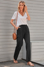 Load image into Gallery viewer, Drawstring Elastic Waist Pants with Pockets