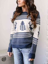 Load image into Gallery viewer, Christmas Theme Round Neck Sweater