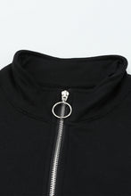 Load image into Gallery viewer, Color Block Half-Zip Collared Sweatshirt