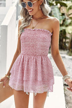 Load image into Gallery viewer, Leopard Frill Trim Strapless Blouse